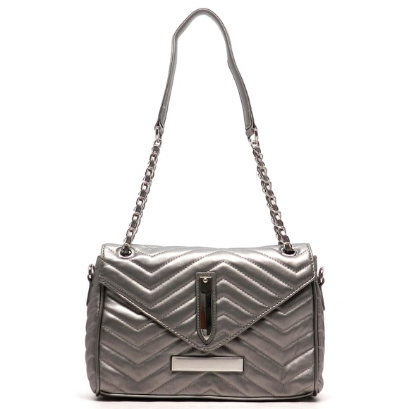 ❤️ NEW Chevron Quilted Shoulder Bag - Picture 2 of 7